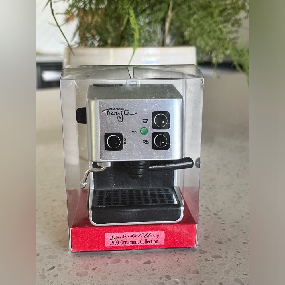Rare Starbucks barista machine Christmas ornament